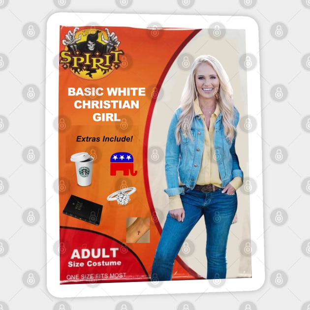 Basic Christian White Girl - Funny Parody Halloween Sticker by Football from the Left